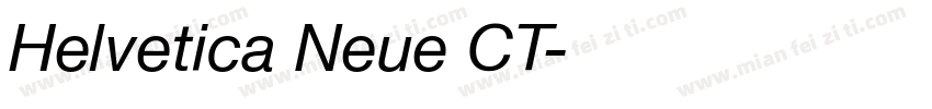 Helvetica Neue CT字体转换